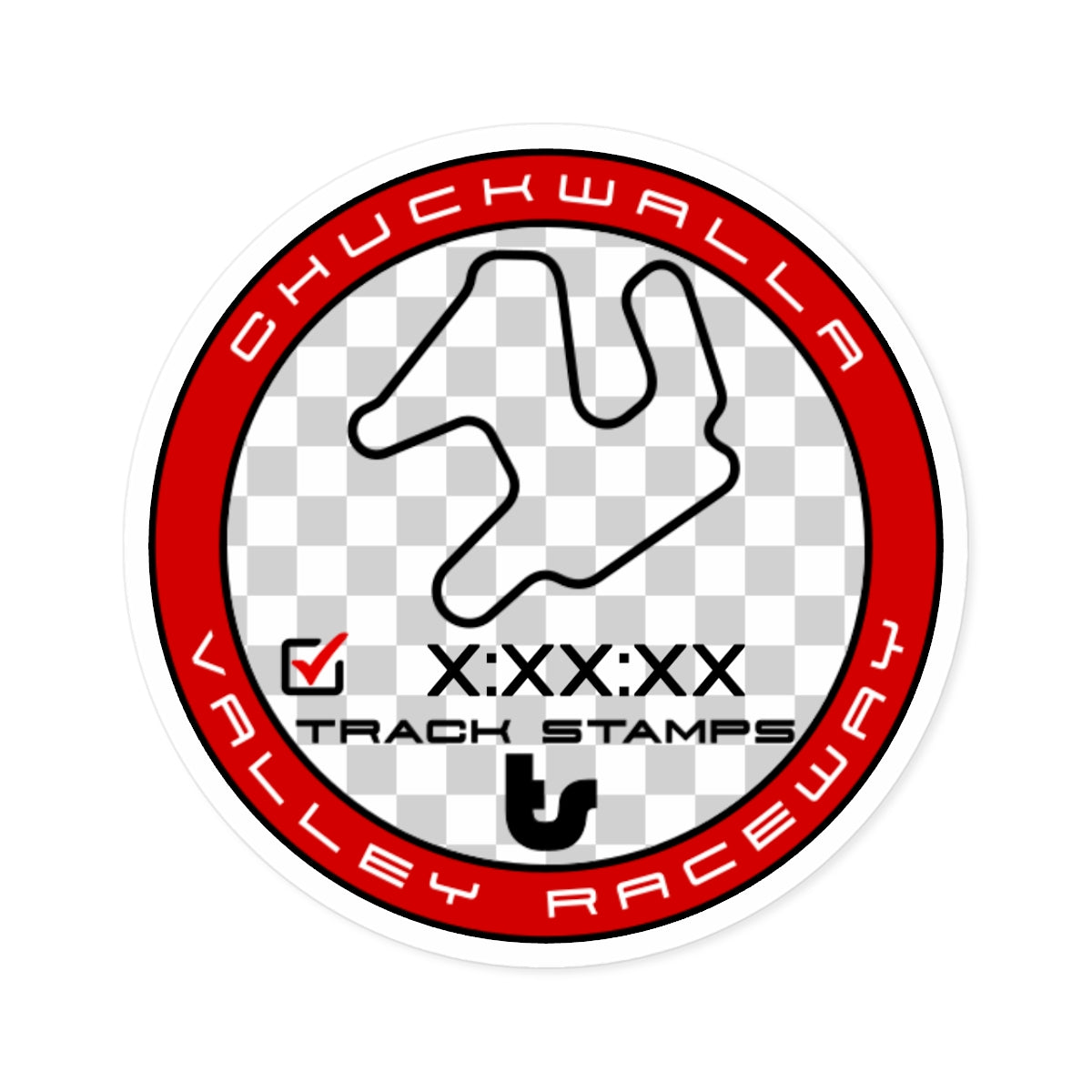 Chuckwalla Valley Raceway, Personalized Time 2.68M Decal
