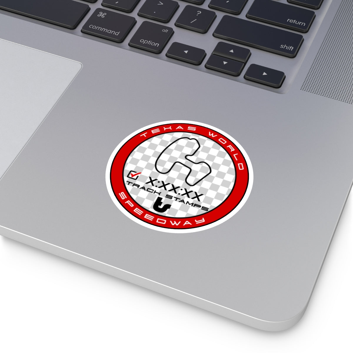 Texas World Speedway, Personalized Time 2.9M Decal