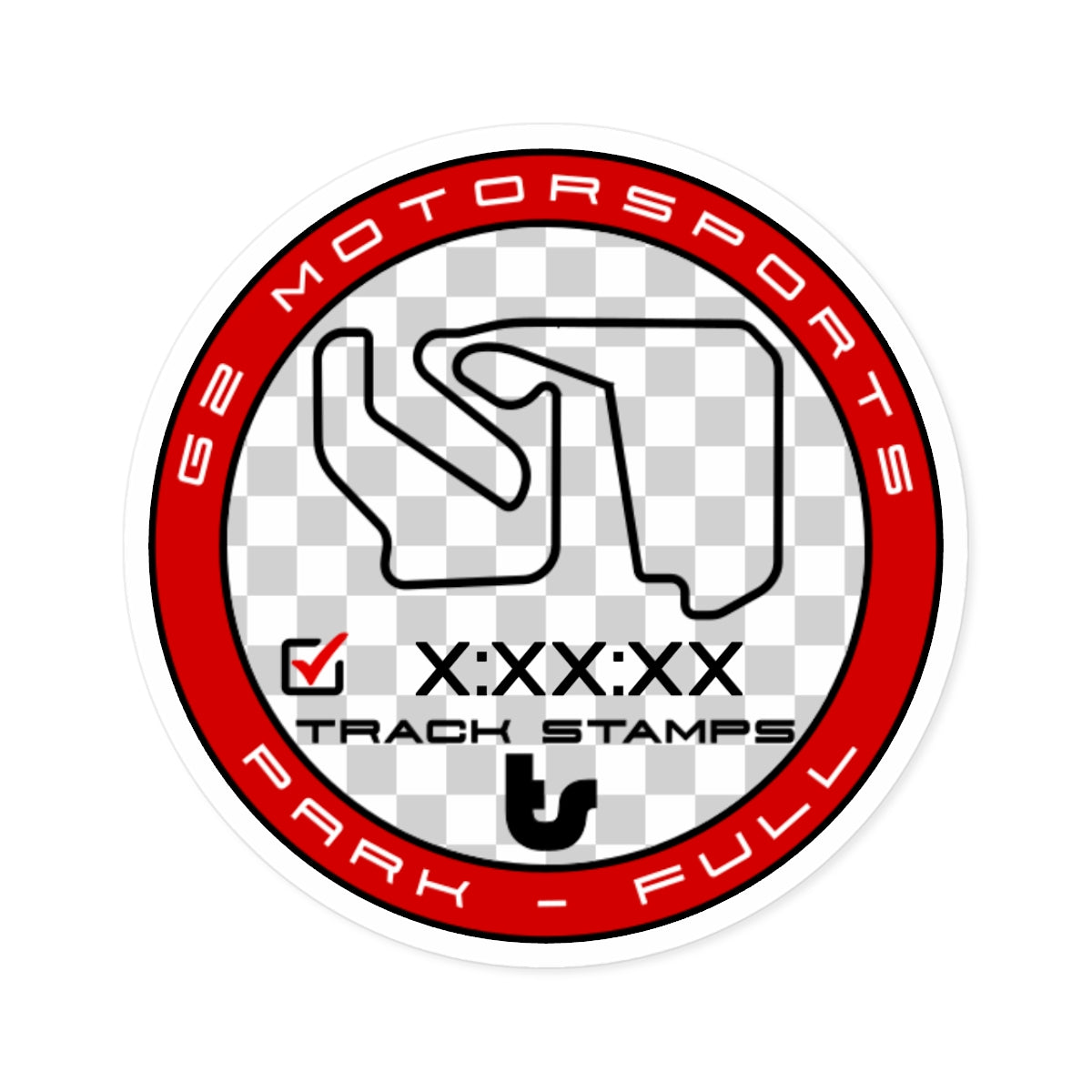 G2 Motorsports Park, Personalized Time 3.1M Full Decal
