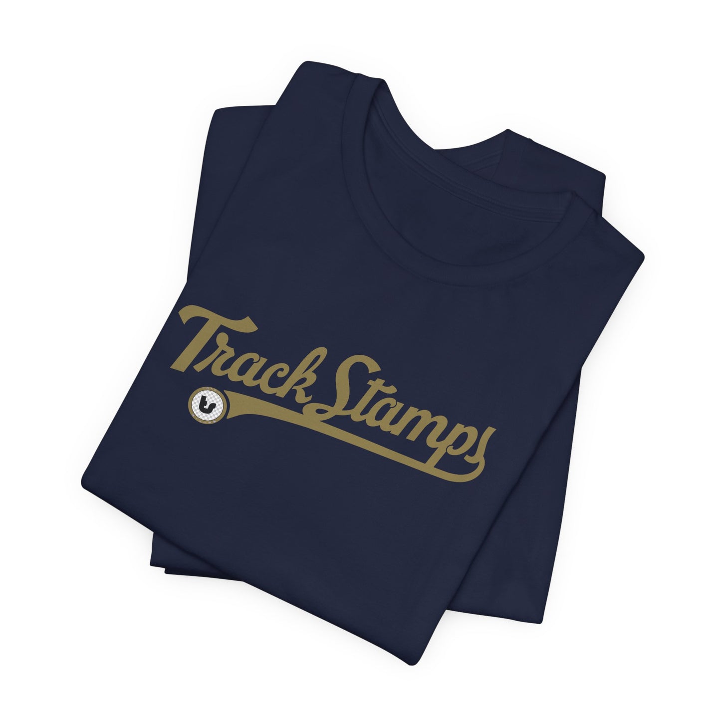 Track Stamps Retro Script Logo T-Shirt