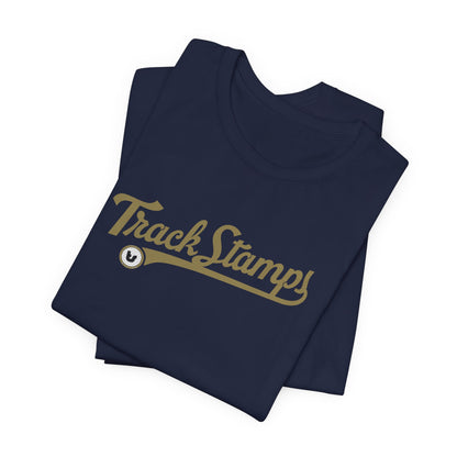 Track Stamps Retro Script Logo T-Shirt