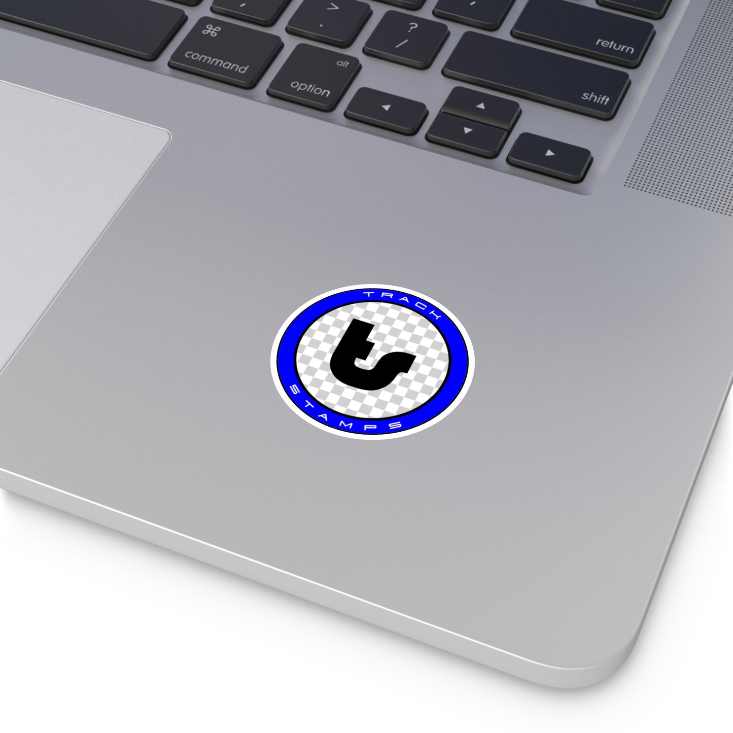 Track Stamps Round Sticker | Stylish Automotive Decal