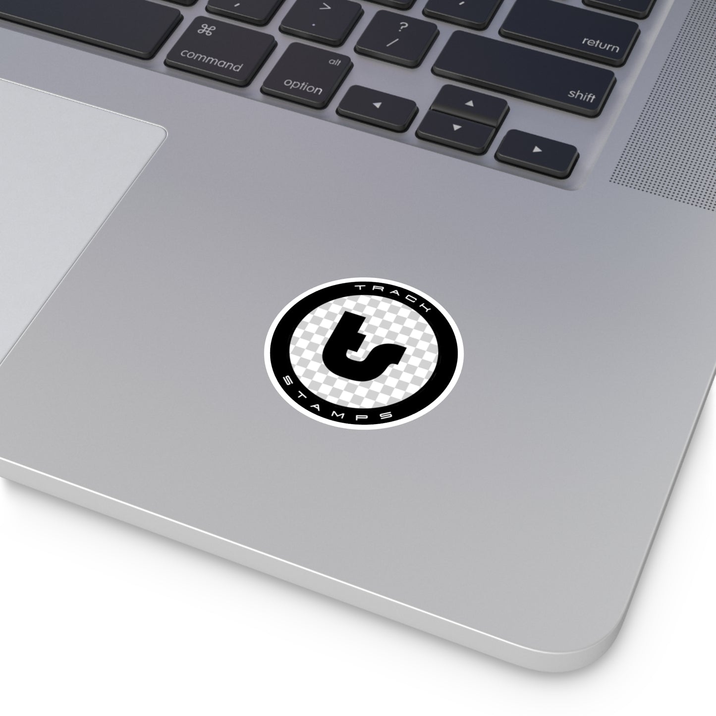 Track Stamps Round Sticker | Stylish Automotive Decal
