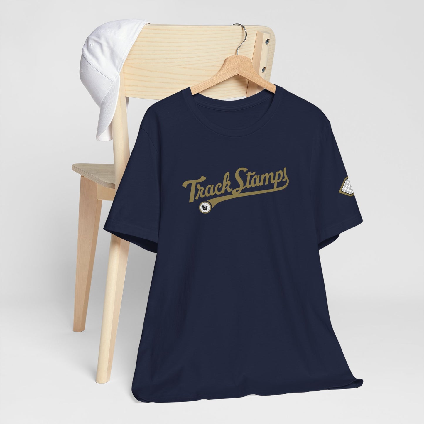 Track Stamps Retro Script Logo T-Shirt