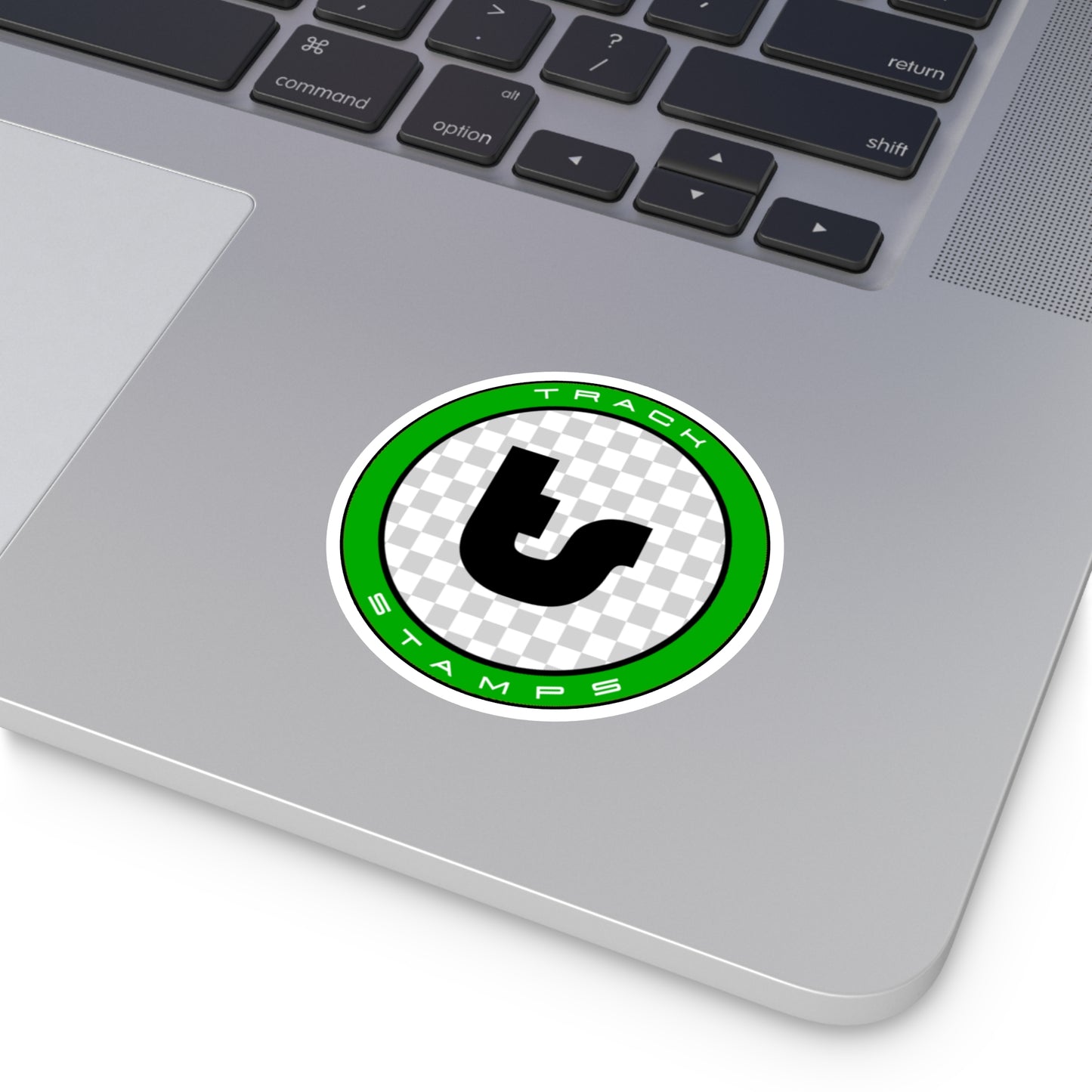 Track Stamps Round Sticker | Stylish Automotive Decal