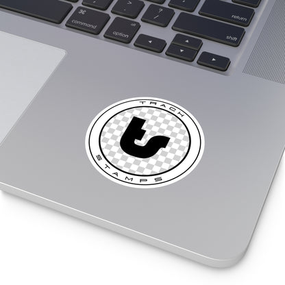 Track Stamps Round Sticker | Stylish Automotive Decal