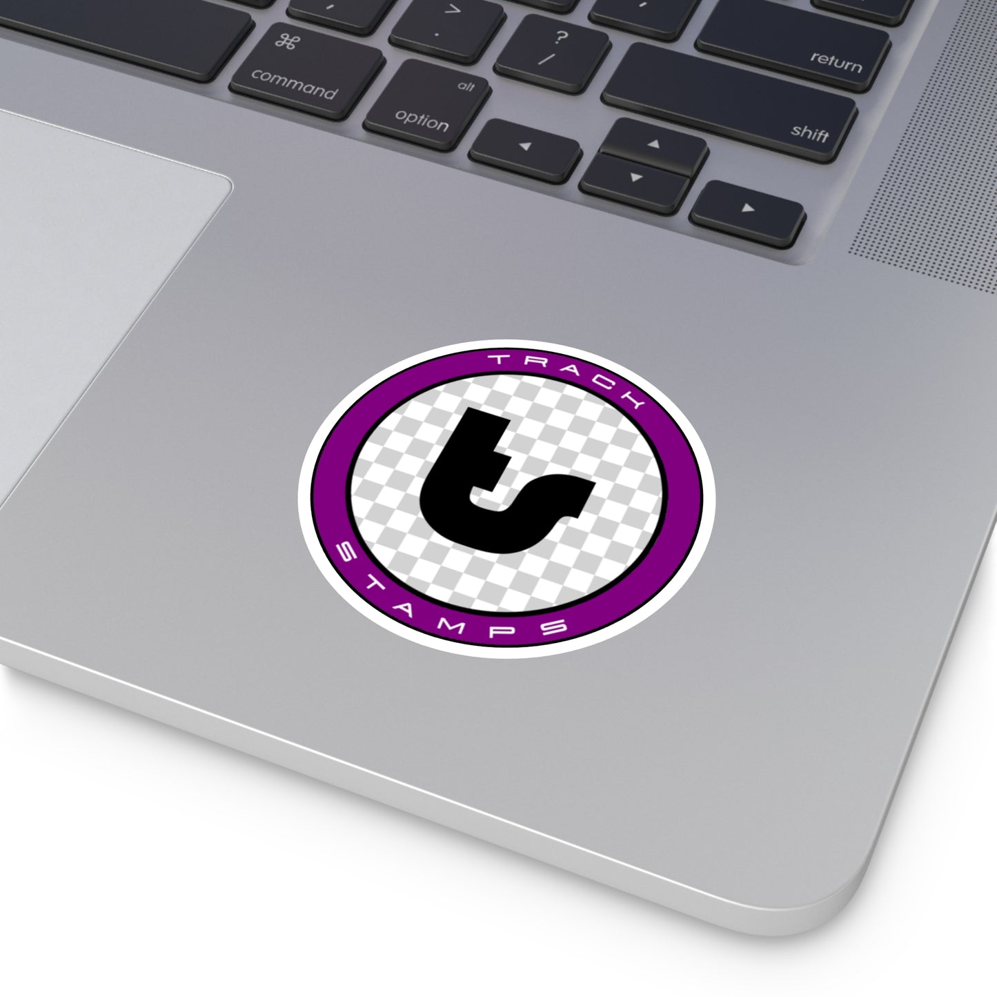 Track Stamps Round Sticker | Stylish Automotive Decal