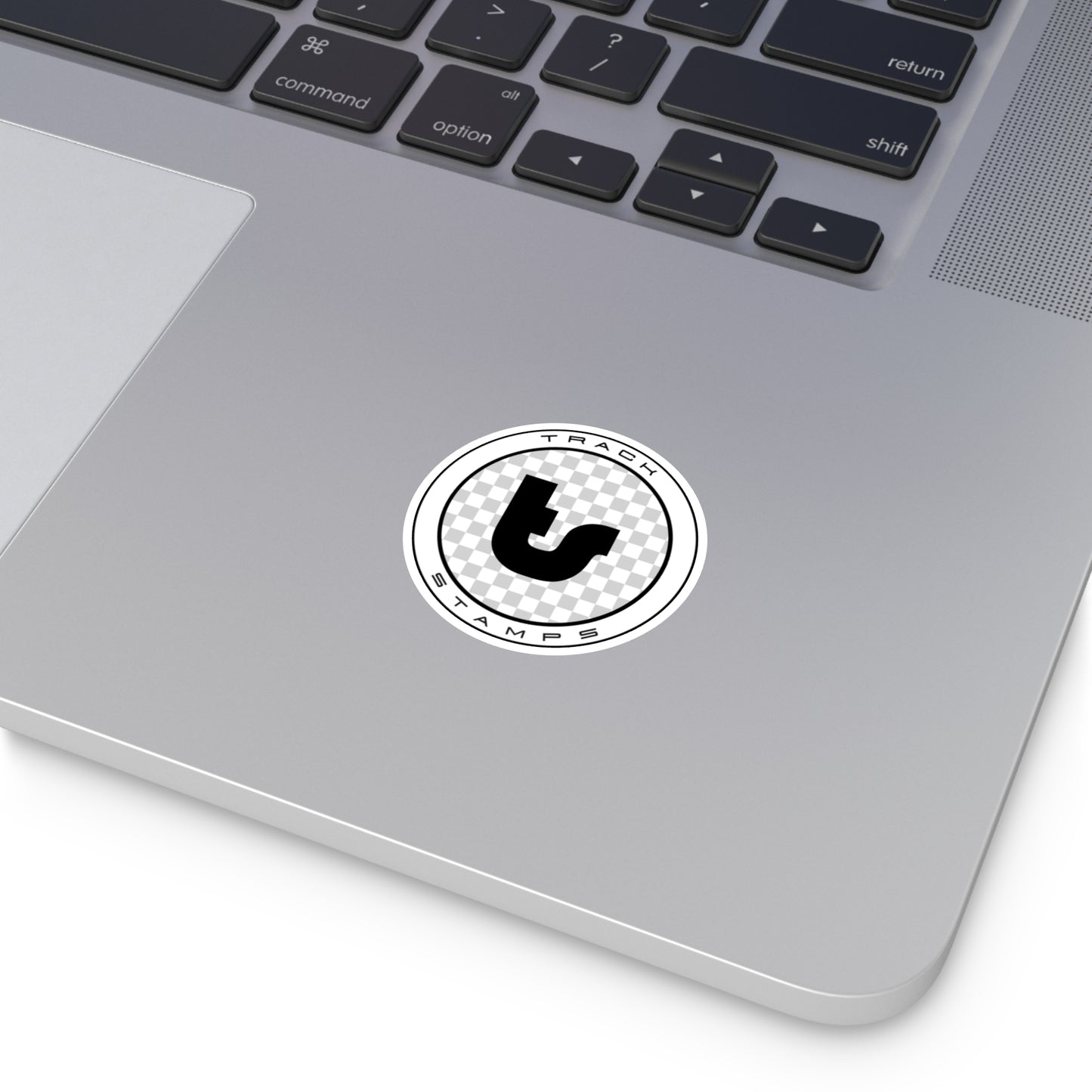 Track Stamps Round Sticker | Stylish Automotive Decal