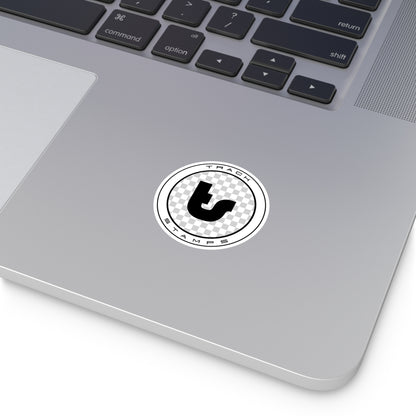 Track Stamps Round Sticker | Stylish Automotive Decal