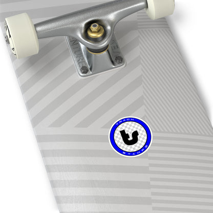 Track Stamps Round Sticker | Stylish Automotive Decal