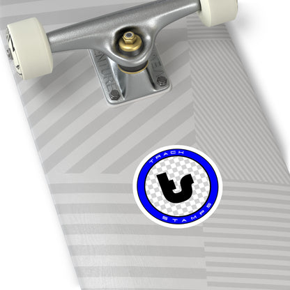 Track Stamps Round Sticker | Stylish Automotive Decal