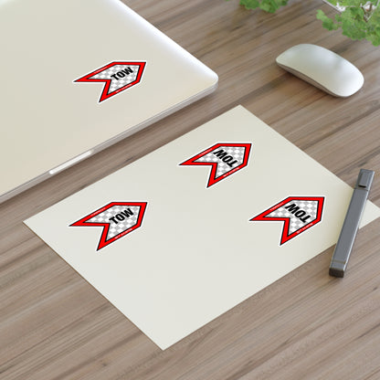 Tow Hook Sticker Sheet - 4 qty, 3.5 inch Stickers (Red)