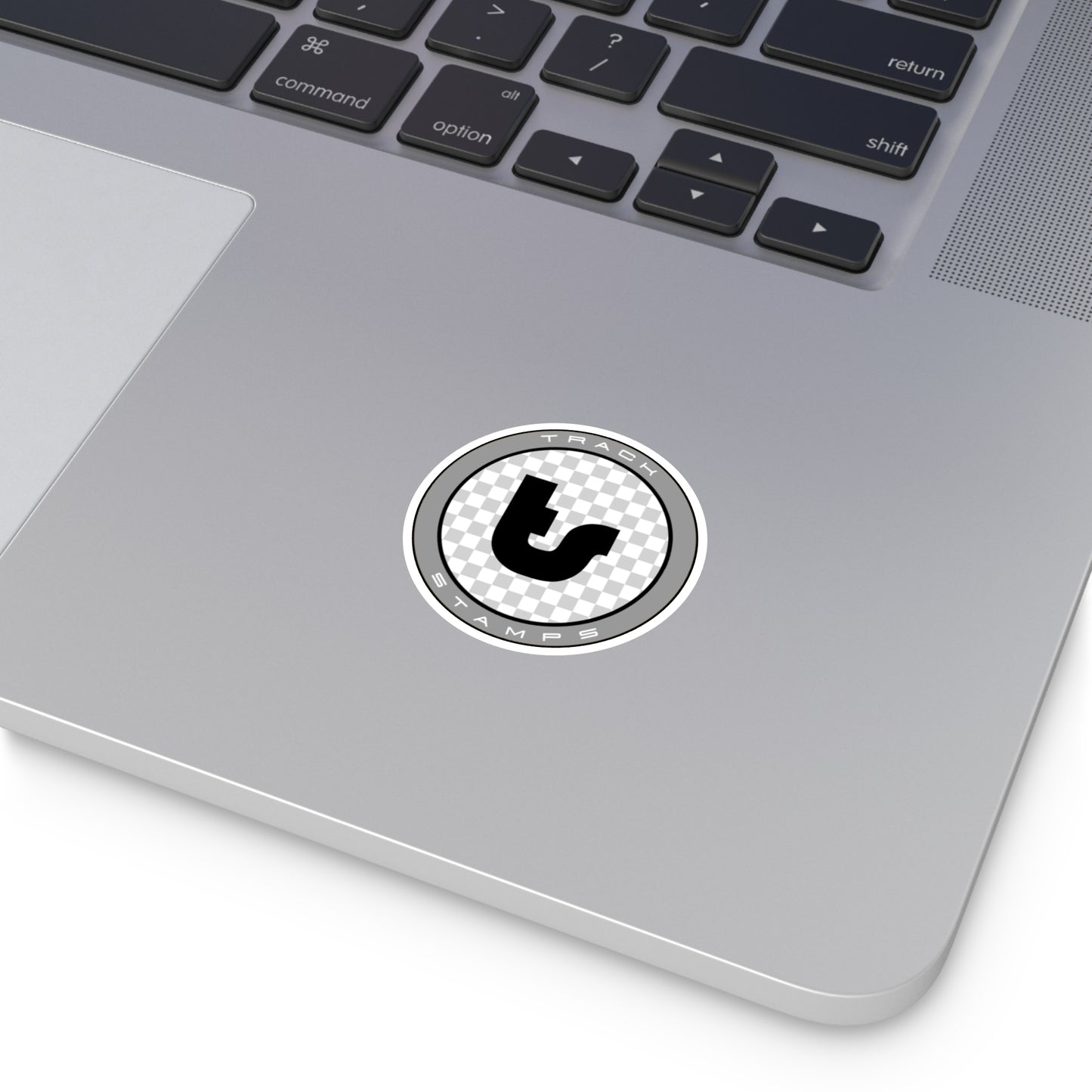 Track Stamps Round Sticker | Stylish Automotive Decal
