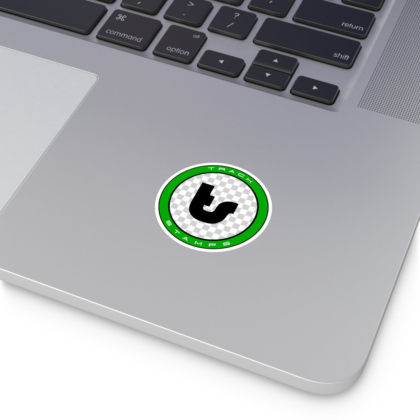 Track Stamps Round Sticker | Stylish Automotive Decal