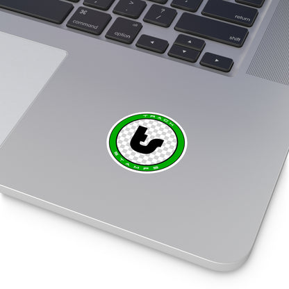Track Stamps Round Sticker | Stylish Automotive Decal