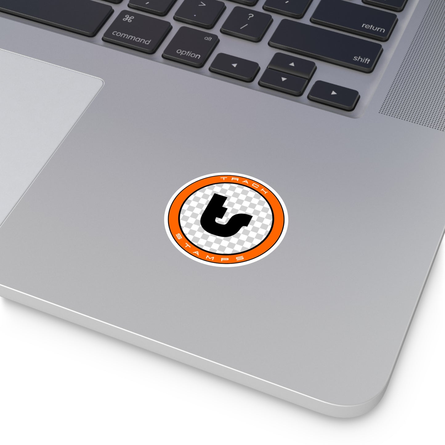 Track Stamps Round Sticker | Stylish Automotive Decal