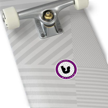 Track Stamps Round Sticker | Stylish Automotive Decal