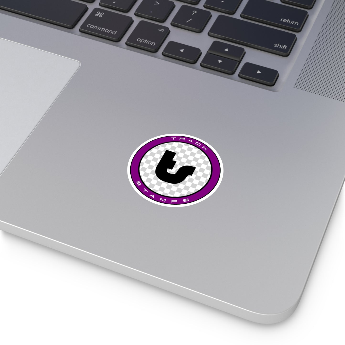 Track Stamps Round Sticker | Stylish Automotive Decal