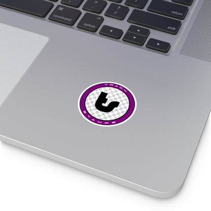 Track Stamps Round Sticker | Stylish Automotive Decal
