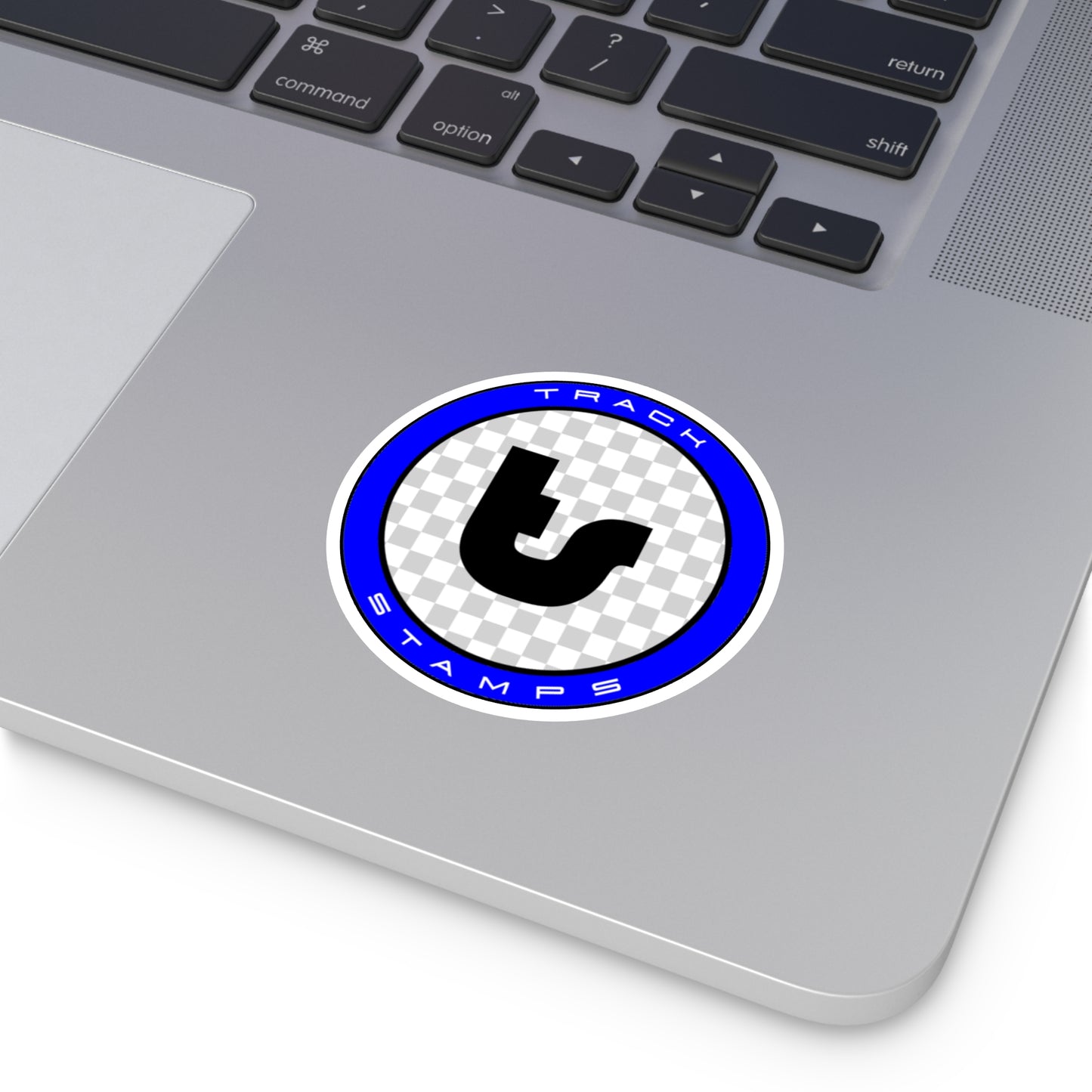 Track Stamps Round Sticker | Stylish Automotive Decal