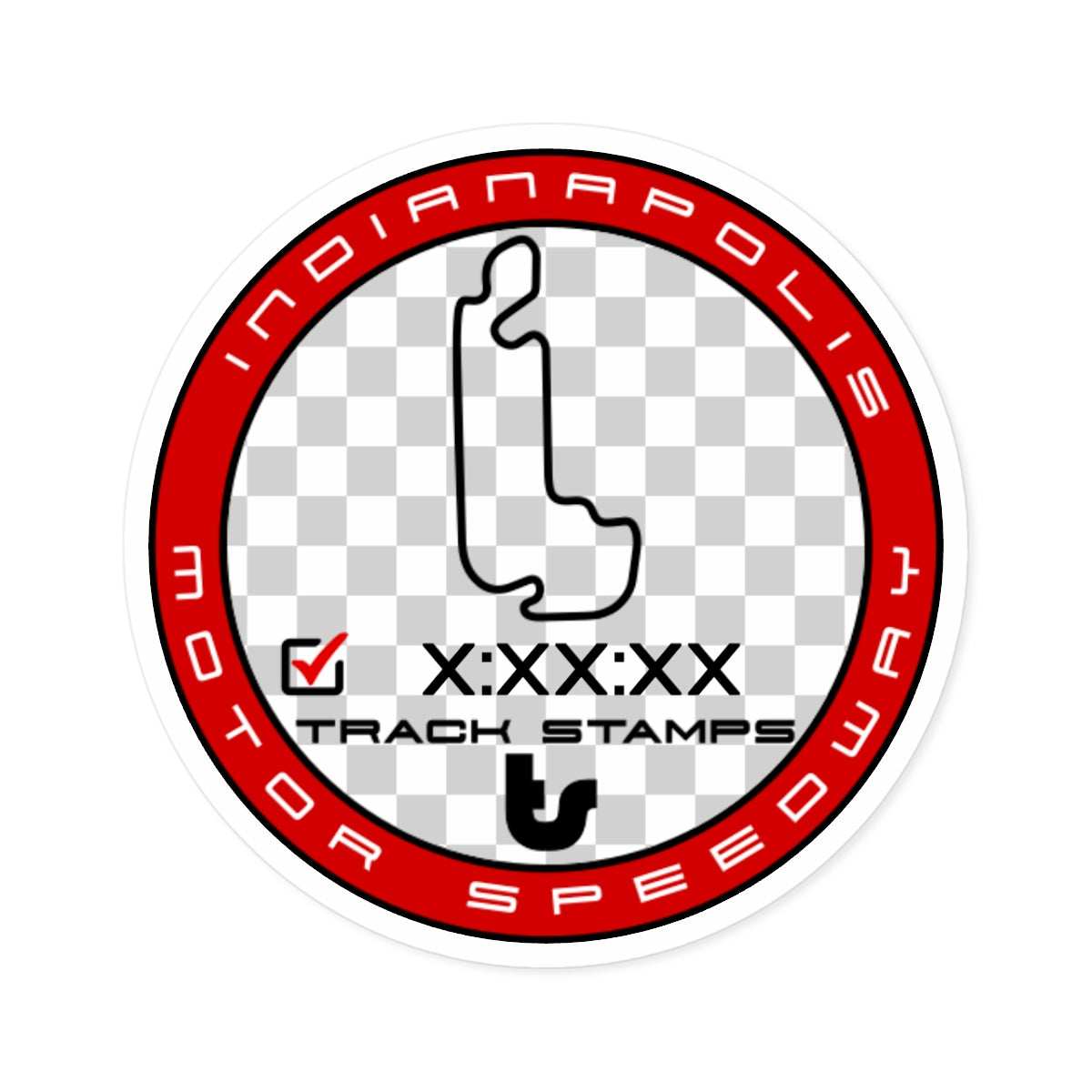 Indianapolis Motor Speedway, Personalized Time 2.43M Decal