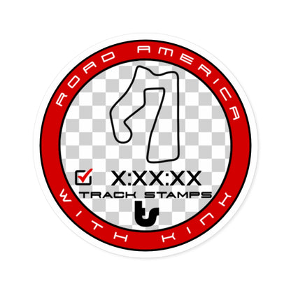 Road America, Personalized Time 4.05M W/ Kink Decal