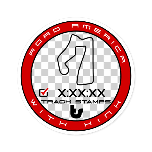 Road America, Personalized Time 4.05M W/ Kink Decal