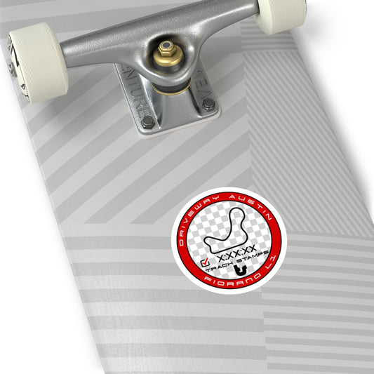 Driveway Austin Motorsports, Personalized Time Fiorano L1 Course Decal