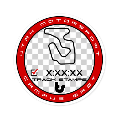 Utah Motorsports Campus, Personalized Time 2.23M East Decal