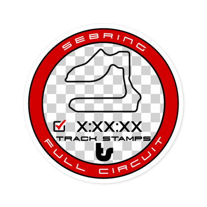 Sebring Raceway, Personalized Time 3.74M Full Decal