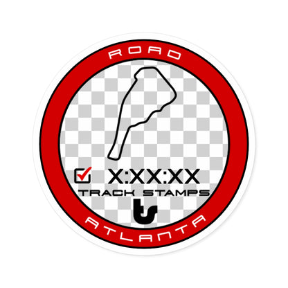 Road Atlanta, Personalized Time 2.54M Decal