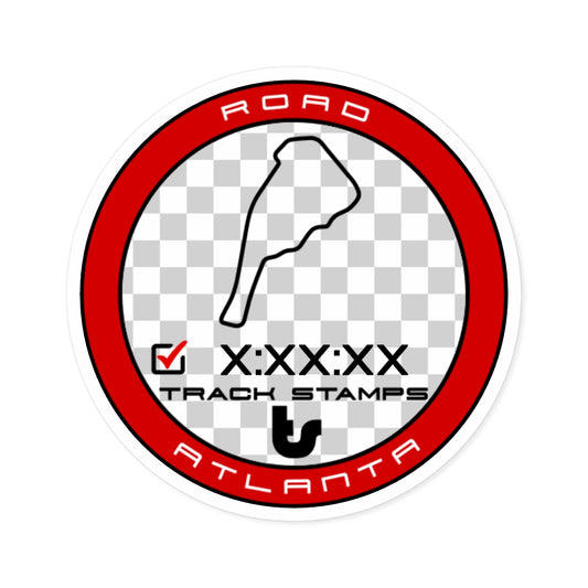 Road Atlanta, Personalized Time 2.54M Decal