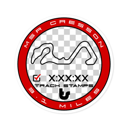 Motor Sport Ranch Cresson (MSR Cresson), Personalized Time 3.1M Decal