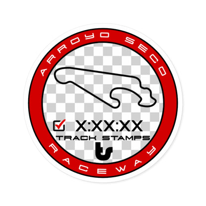 Arroyo Seco Raceway, Personalized Time 1.4M Decal