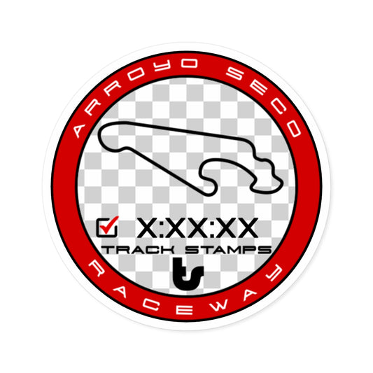 Arroyo Seco Raceway, Personalized Time 1.4M Decal