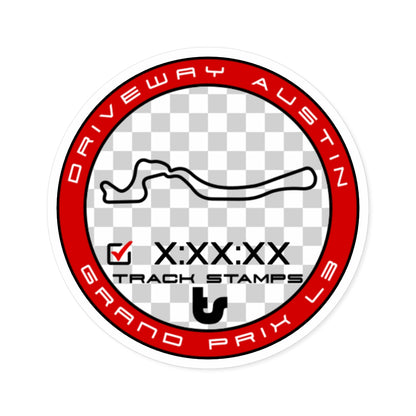 Driveway Austin Motorsports, Personalized Time Grand Prix L3 Course Decal
