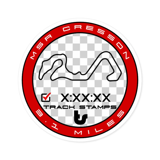 Motor Sport Ranch Cresson (MSR Cresson), Personalized Time 3.1M Decal