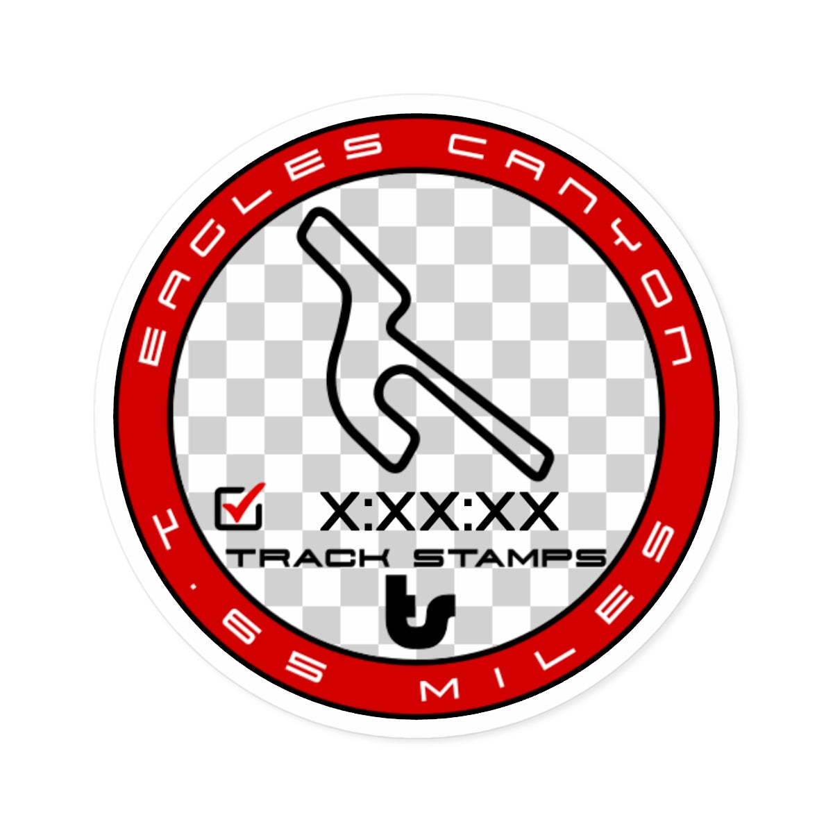 Eagles Canyon, Personalized Time 1.65M Decal