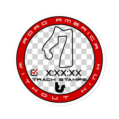 Road America, Personalized Time 4.00M w/o Kink Decal