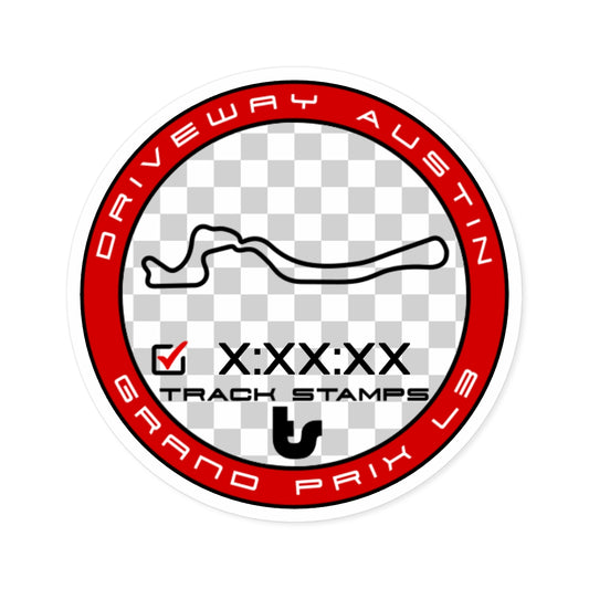 Driveway Austin Motorsports, Personalized Time Grand Prix L3 Course Decal