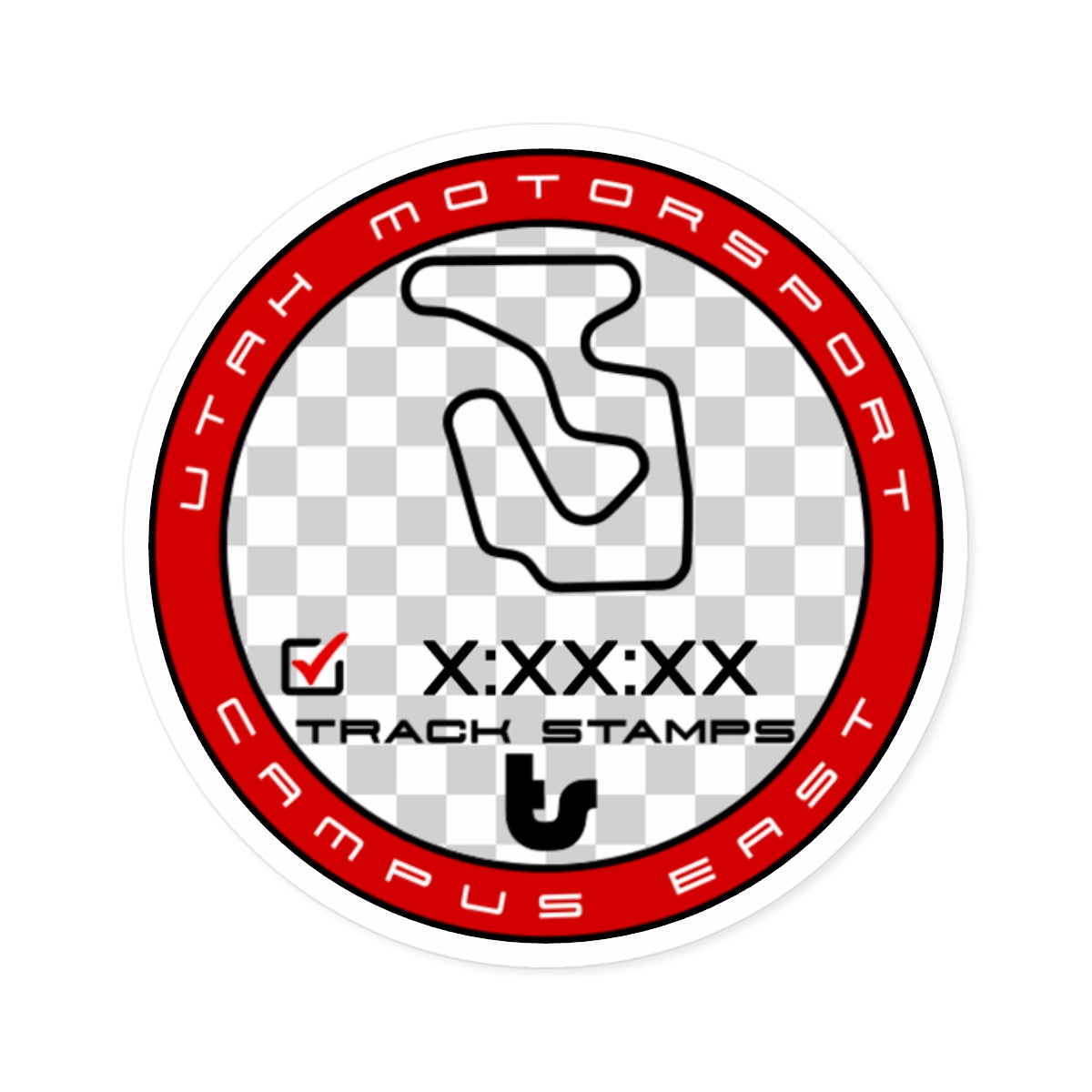 Utah Motorsports Campus, Personalized Time 2.23M East Decal