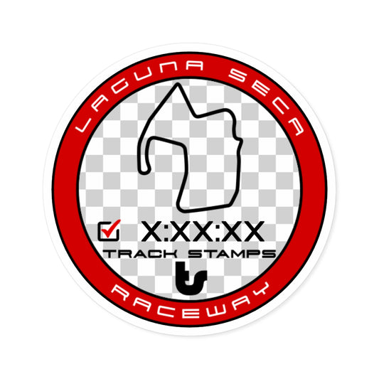 Laguna Seca Raceway, Personalized Time 2.238M Decal