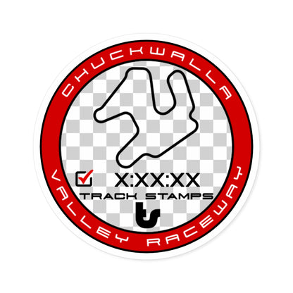 Chuckwalla Valley Raceway, Personalized Time 2.68M Decal