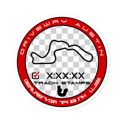 Driveway Austin Motorsports, Personalized Time Elevation L2 Course Decal