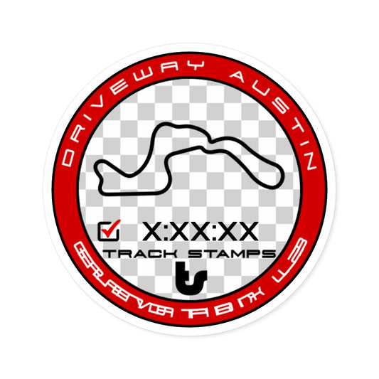 Driveway Austin Motorsports, Personalized Time Elevation L2 Course Decal