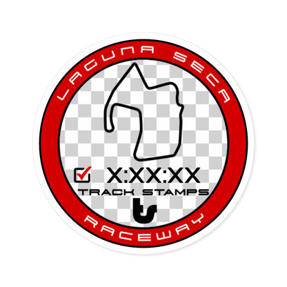 Laguna Seca Raceway, Personalized Time 2.238M Decal