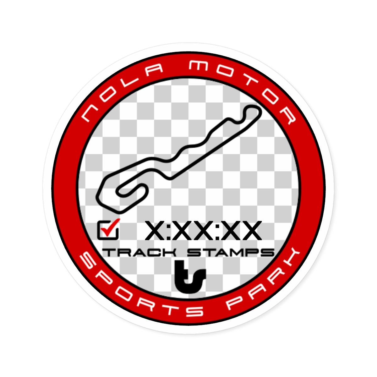 NOLA Motorsports Park, Personalized Time 2.7M Decal