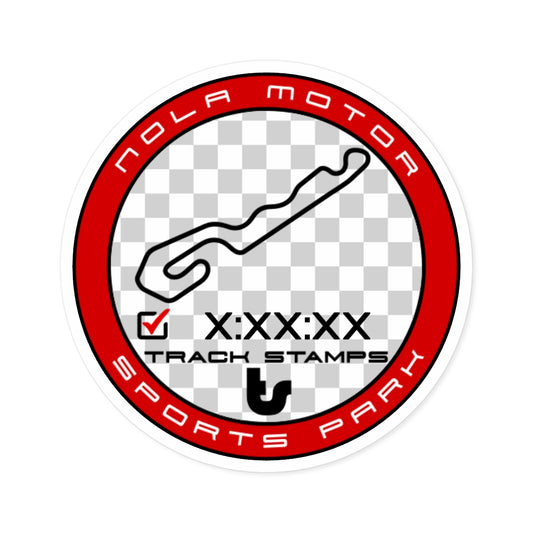 NOLA Motorsports Park, Personalized Time 2.7M Decal
