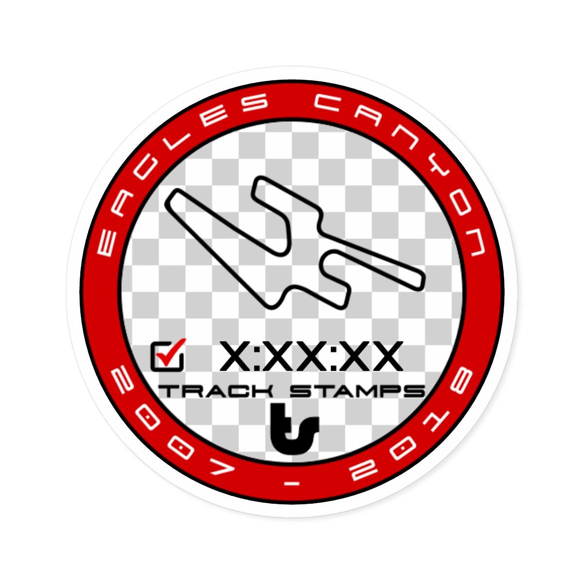 Eagles Canyon, Personalized Time 2007 - 2018 Layout Decal