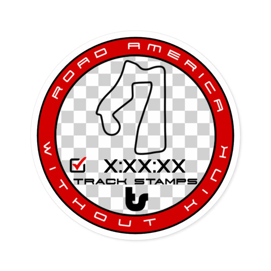 Road America, Personalized Time 4.00M w/o Kink Decal